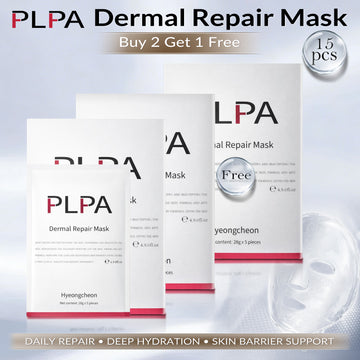 [2 FOR 1] PLPA Hydrating & Soothing Facial SheetMask, Pack of 5, 3 Packs