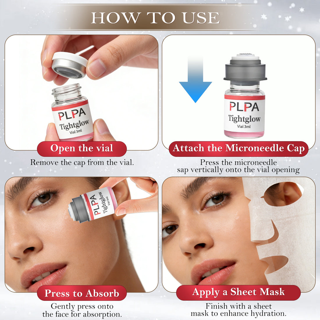 [BUY 3 SAVE 32%] PLPA Microneedling at Home Kit – Firming & Glowing Skin, 6 treatments